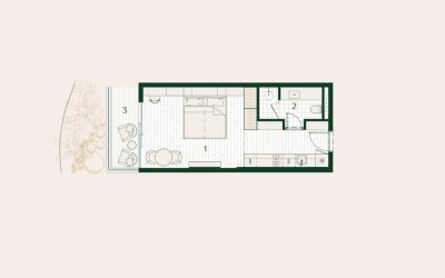 Gallery photo Studio 1 room 38 m² Chong Thale, Thailand