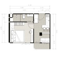 Квартира 1 комната 31 м² Камала, Таиланд