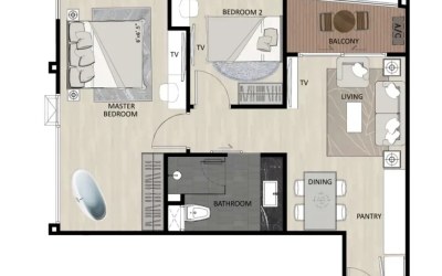 Gallery photo Квартира 2 комнаты 63 м² Са Кху, Таиланд