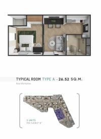 Студия 27 м² Choeng Thale, Таиланд