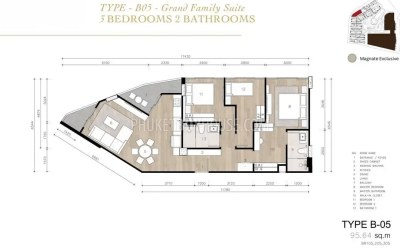 Gallery photo อพาร์ทเมนท์ 3 ห้องนอน 95 ตรม. บ้านบางเทา ประเทศไทย