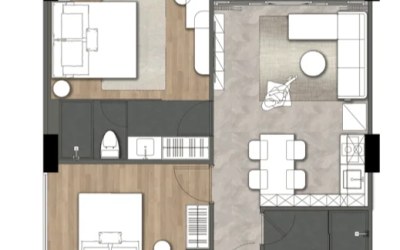 Gallery photo Квартира 3 комнаты 56 м² Чалонг, Таиланд