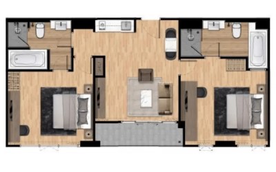 Gallery photo Пентхаус 2 комнаты 83 м² Карон, Таиланд