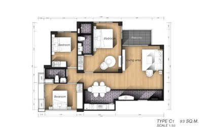 Gallery photo Apartment 4 rooms 86 m² Pattaya, Thailand