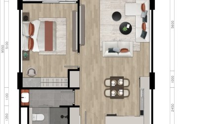 Gallery photo Квартира 1 комната 75 м² Чонг Тале, Таиланд