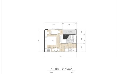 Gallery photo Студия 1 комната 22 м² Паттайя, Таиланд