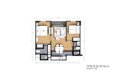 Gallery photo Apartment 3 rooms 52 m² Pattaya, Thailand