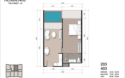 Gallery photo Квартира 1 комната 56 м² Патонг, Таиланд