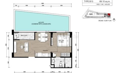 Gallery photo Apartment 1 bedroom 69 m² Ban Bang Thao, Thailand
