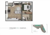 Apartment 1 bedroom 34 m² Choeng Thale, Thailand