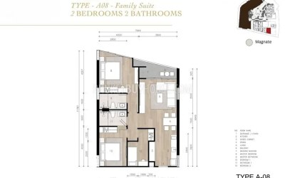 Gallery photo Apartment 2 bedrooms 88 m² Chong Thale, Thailand