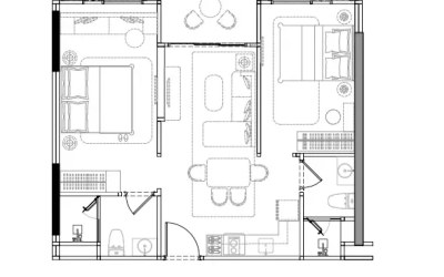 Gallery photo Apartment 2 rooms 61 m² Sa Khu, Thailand
